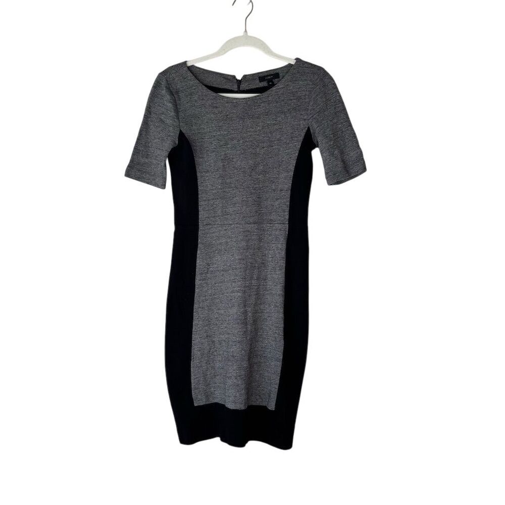 J. Crew Women's Colorblock Sheath Dress Size 00 Knee Length Workwear